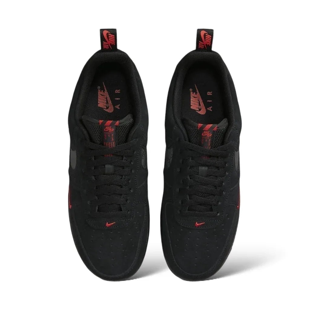 Nike Air Force 1 '07 LV8 'Reflective Swoosh Black Crimson'